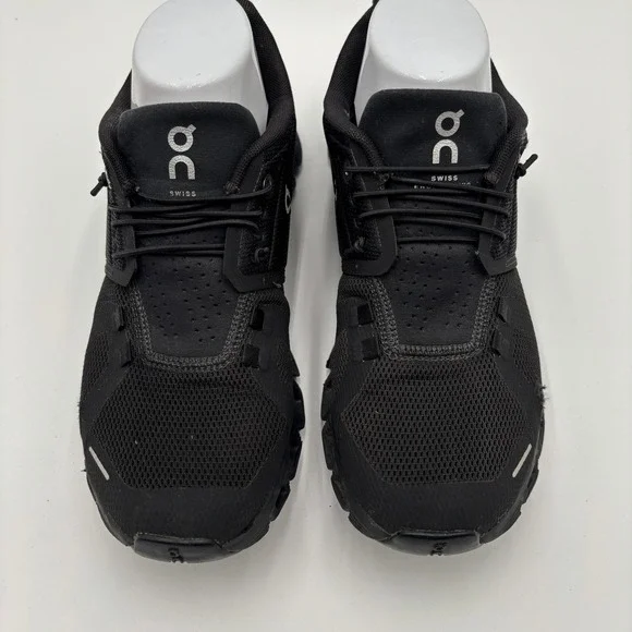On Cloud Women's Running Shoes Black Mesh Sneakers Size 8 (Swiss Engineering) - Picture 5 of 9